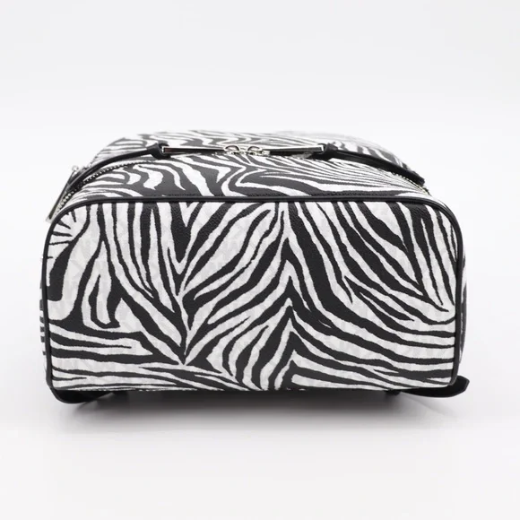 New Michael Kors Rhea Backpack Zebra Print